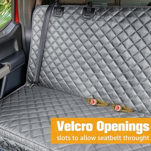 PETICON Dog Car Seat Cover for Back Seat, Rear Bench Seat Cover for Trucks