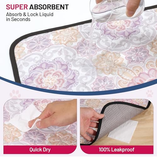 Washable Dog Pee Pads, 2 Packs 36x41 Absorbent Puppy Training Pads