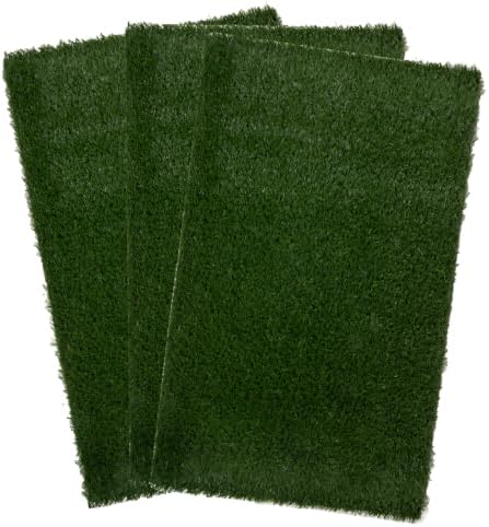 PETMAKER Artificial Grass Pee Pads for Dogs, 3 Pack, 50.5” x 33”