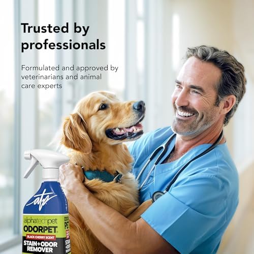 ATP OdorPet Stain and Odor Remover Spray, Black Cherry Scent, 16 Fl Oz