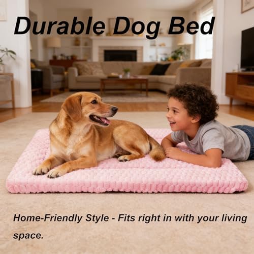 Dog Bed Mat - Reversible Dog Crate Bed Mats, Soft & Breathable Kennel Pad, Durable Crate Bed for Small Medium Large Dogs & Cats