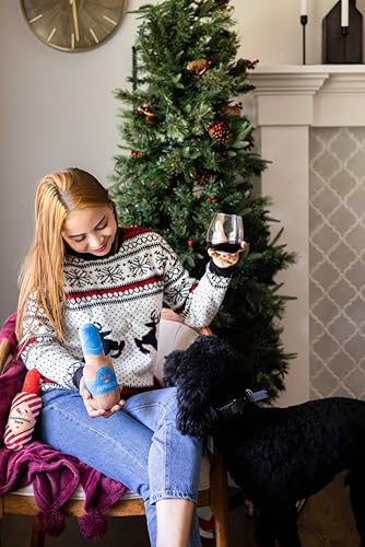 Pearhead Holiday Spirits Dog Toy Set, Spirits Themed Plush Dog Toys, Squeaky Dog Toys, Set of 3