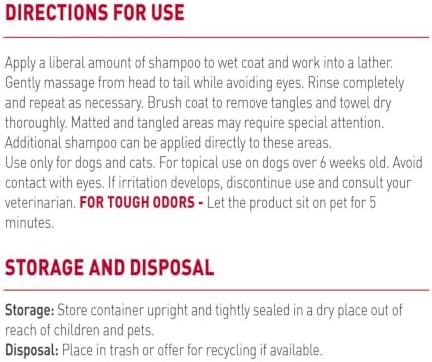 Nature’s Miracle Skunk Odor Control Shampoo & Conditioner Citrus Scent, 32 fl oz