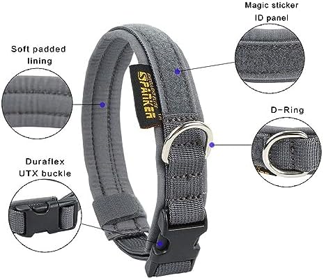 EXCELLENT ELITE SPANKER Military Nylon Small Puppy Dog Collar with Padded