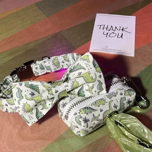 ARING PET Dog Waste Bag Dispenser, Velvet Doggy Poop Bags Holders Attach to Any Leashes, Purple Portable Washable Pet Waste Pouch Dispenser with Metal Zipper