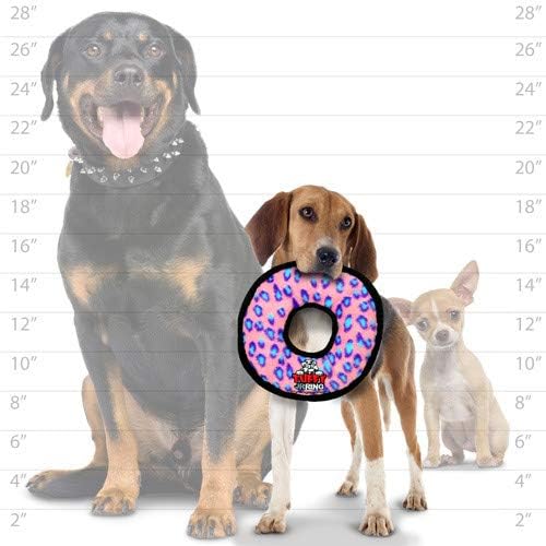 TUFFY® : 2 Pack Ring Dog Toy: Ultra Durable Plush Toy with Multiple Layers & Reinforced Seams, Washable and Floats, Original Construction