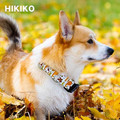 Hikiko Martingale Collar for Dogs with Halloween Pattern,Adjustable,M