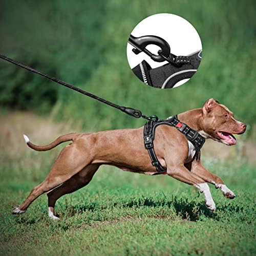 PoyPet Dog Harness and Leash Set, No Pull Vest with Front Clip and Handle