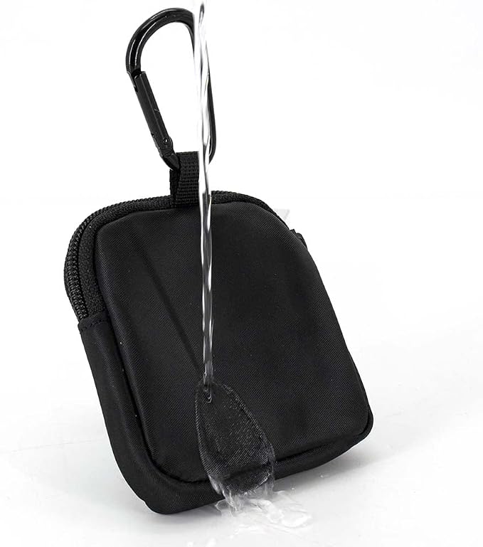 Waterproof Dog Treat Pouch, Dog Training Treat Pouch Built in Poop Bag Dispenser Adjustable Shoulder Bag (BLK) (BLK)