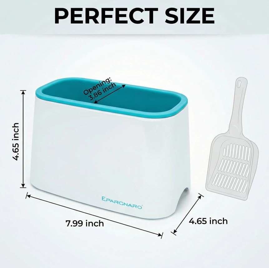 Universal Cat Litter Scoop Holder - Hygienic Scooper Storage Works for Most Cat Litter Scooper - Washable Convenient Stand for Kitty Poop Shovel – Kitty Litter Box Scooper Accessory