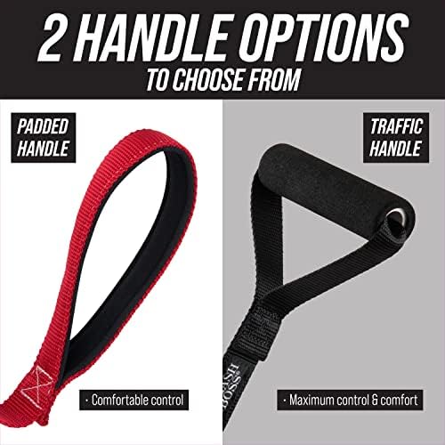 Leash Boss Short Dog Leash With Padded Traffic Handle for Training and Walking | Comfortable Nylon Lead for Large, Medium, Small Dogs