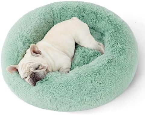 Bedsure Calming Dog Bed Medium Size Dog Donut Washable Pet Bed,30ins