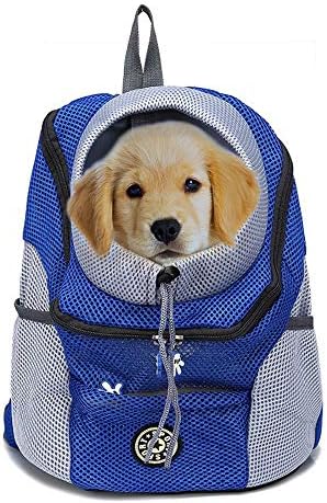 Pet Carrier Backpack for Small Dog cat up to 2~26 lbs, Hands-Free Pet Travel Bag, Breathable Head-Out Design and Waterproof Bottom for Hiking & Travel