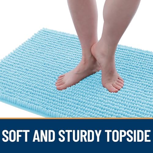 OLANLY Dog Door Mat for Muddy Paws 36x24, Extra Absorbent Chenille Mud Mat