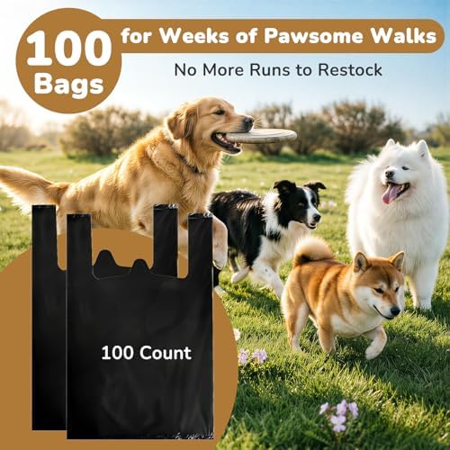 Dog Poop Bags with Handles Compatible with Arm and Hammer Pooper Scooper