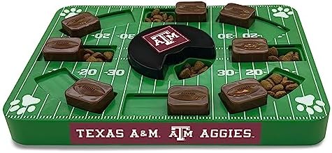Pets First NCAA Texas A&M Aggies Puzzle Toy, Puzzle Treat Dog Toy, Interactive Dog Treat Toy, Dog Puzzle Feeding Slow Toy
