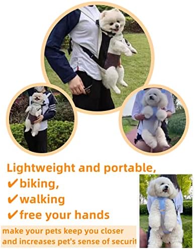 Dogs Cat Backpack Carriers for Small Dogs Frenchie Dog Yorkie Bags for Traveling Carrier for Puppy (Medium(6-9lbs), A)