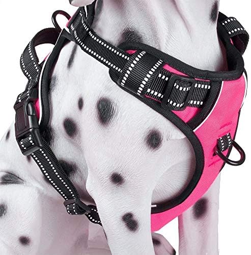 PoyPet No Pull Dog Harness Small, Reflective Vest with Front Clip & Handle