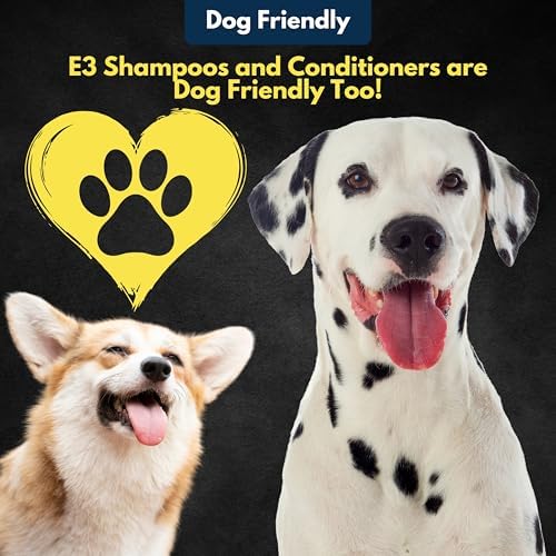 E3 Argan Oil Shampoo - Luxurious Pet Grooming Solution for Nourished & Rejuvenated Coat - Enriched with Hydrating Argan Oil for Lustrous Shine - Ideal for Horses - Deep Conditioning, Brown