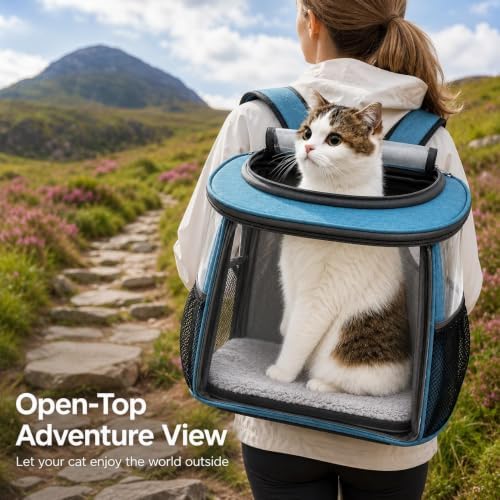 Pet Backpack Carrier for Cats and Small Dogs, Under 13.2 lbs
