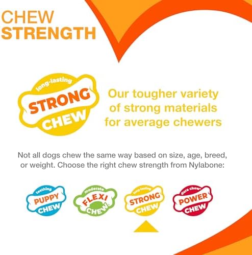 Nylabone Strong Chew Rubber Stuffable Cone Treat Toy, Bacon Flavor, X-Large