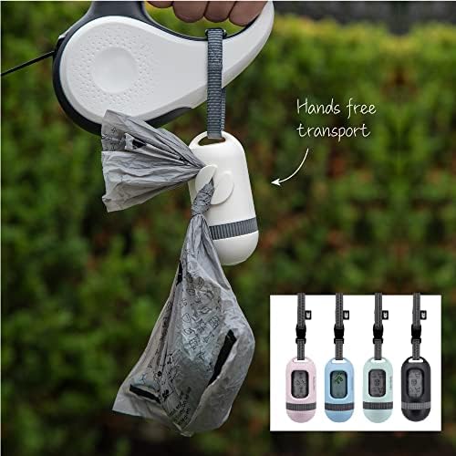 SVD.PET Dog Poop Bag Dispenser, Waste Bag Retractable, Primrose Pink