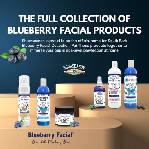 Combo Pack: Blueberry Facial® Shampoo & Blueberry-Clove Conditioner | Dogs & Cats | Combo Pack (2-12 oz.) Bottles | Brightener & Tear Stain Remover | Lasting Odor Eliminator | Adds Moisture