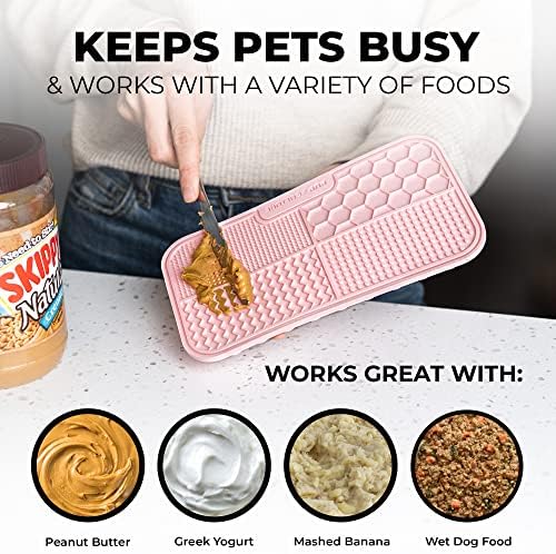 Pup Culture Dog Lick Mat for Dogs, Feeding Pad for Anxious Pets Plus 4 Different Puzzles for Mental Stimulation for Dogs - Supports Mental, Dental, and Digestive Health, Bite Resistant and Heavy Duty