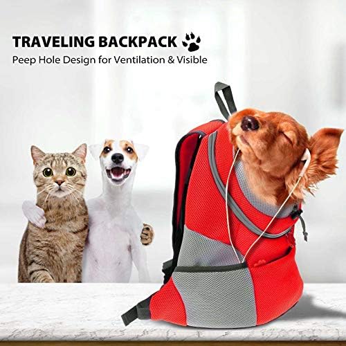 PETCUTE Dog Backpack Carrier Cat Carrier Pet Travel Carriers for Small Dogs and Cats Pet Travel Backpack