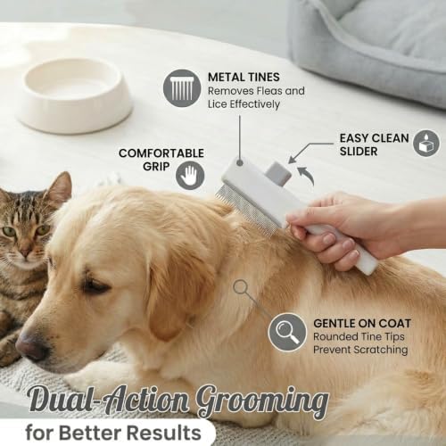4-Piece Pet Hair Remover Tool - Grooming Kit for Every Pet Parent