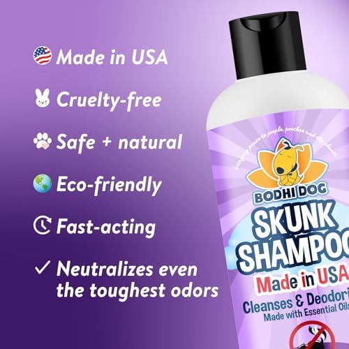 Bodhi Dog Skunk Shampoo | Skunk Smell Odor Remover Cleans & Deodorizes Using Essential Oils for Dogs & Cats | Made in USA | 16oz (473ml) (Pack of 2)