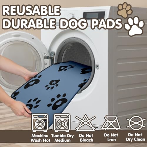 2PC Dog Pee Pads, Washable Absorbent Reusable Non-Slip Mat 35x24in