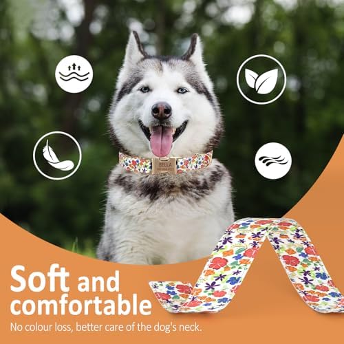 Personalized Dog Collar Custom Engraved Pet Name & Phone Number