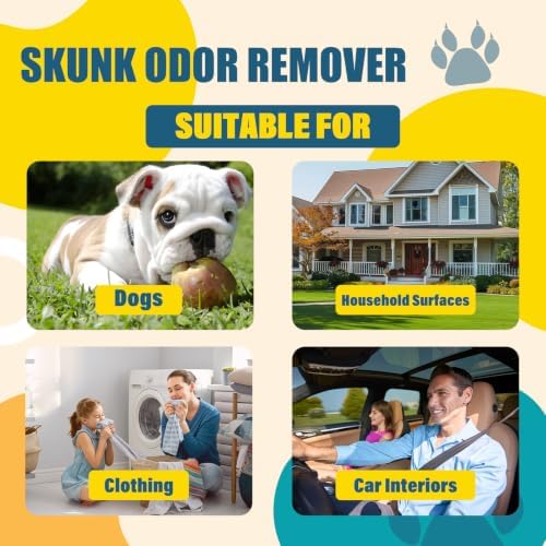 Skunk Odor Remover Spray for Pets, Clothing, Fabric & Home