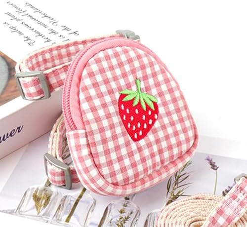Pet Backpack Harness with Leash Pet Self Mini Backpack Dog Poop Bag Dispenser Adjustable Pets Medium Daily Backpack Animal Leash Cat Dog Self Mini Carrier for Dog Training Walking (Pink, Middle)