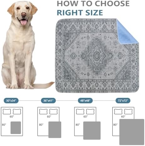 Qeils Washable Pee Pads, Super Absorbent Puppy Pads, 2 Pack 36"x41"