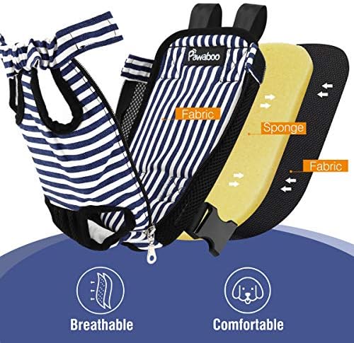 Pawaboo Pet Front Carrier Backpack for Small Medium Dogs