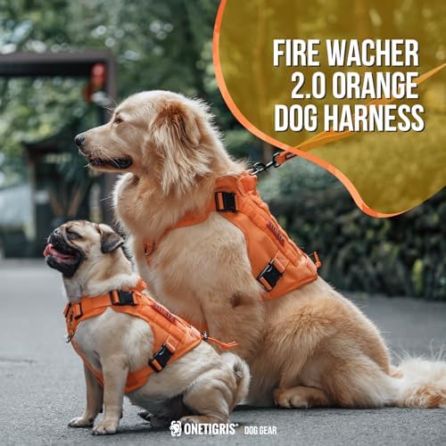 OneTigris Tactical Dog Harness Vest No-Pull Service Dog Vest for Small Dogs