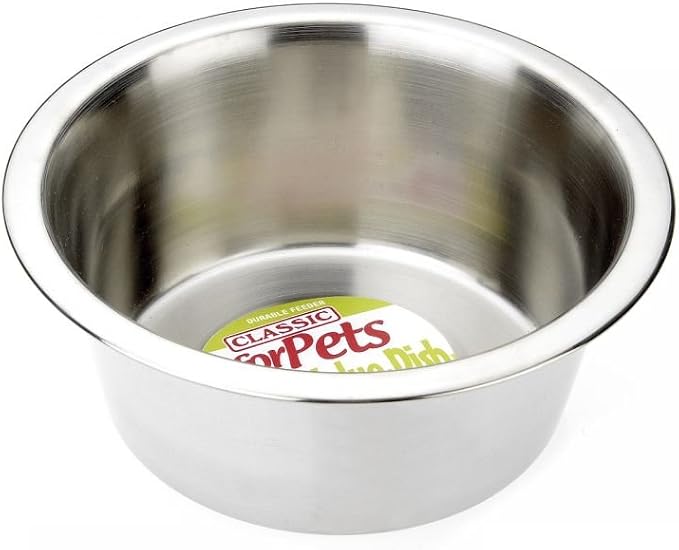 Classic Pet Products Classic Super Value Stainless Steel Dish, 950 ml
