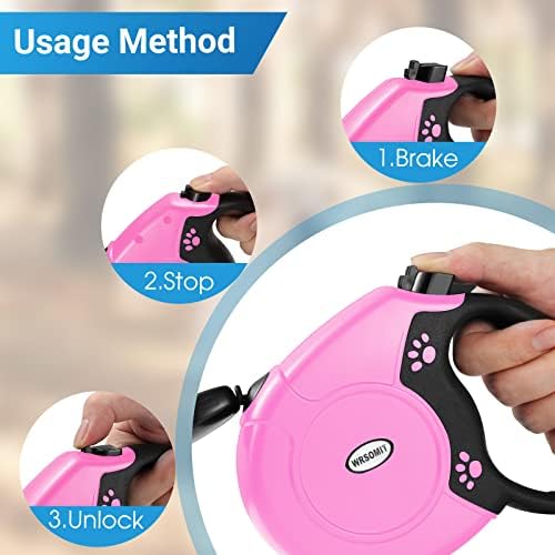 360°No Tangle 26 Ft Retractable Dog Leash for Dogs up to 99lbs