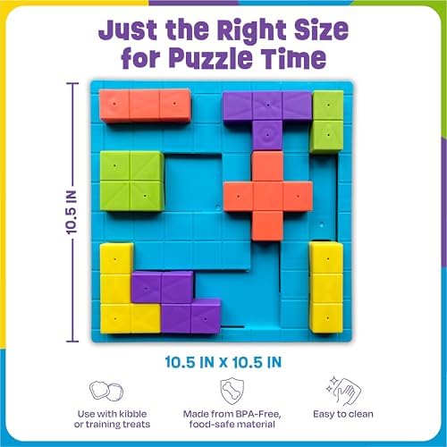 Brightkins Brain Teaser Treat Puzzle - Dog Puzzle Toys, Interactive Dog Toys, Gifts for Dogs