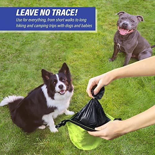 Reusable Smell Proof Waste Bag - Dog Poop Bag Holder for Dog walkers + Hiking with Dogs & Camping. Odor Proof Diaper Wet Bag, Camping Trash