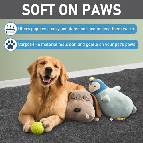 Dog Playpen Mat, Washable Pee Pads for Dogs 60” x 74”2Pack
