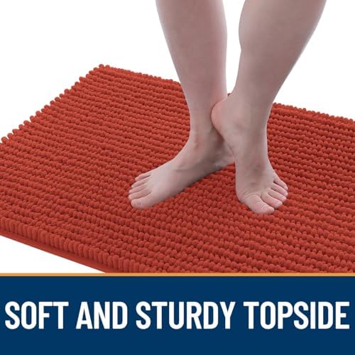 OLANLY Dog Door Mat for Muddy Paws 36x24, Extra Absorbent Chenille Mud Mat