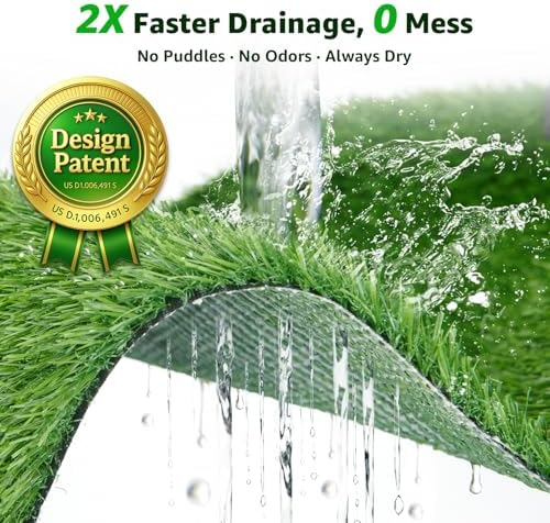 Replacement Artificial Grass Pee Pads for Dogs Potty Training to Pee & Poop
