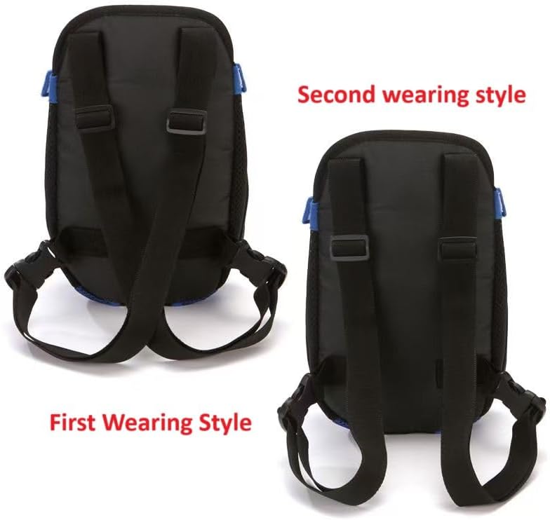 Pet Carrier Backpack, Adjustable Pet Front Cat Dog Carrier Backpack Travel Bag, Legs Out, Easy-Fit for Traveling Hiking Camping for Small Medium Big Dogs Cats Puppies (Blue, Small)