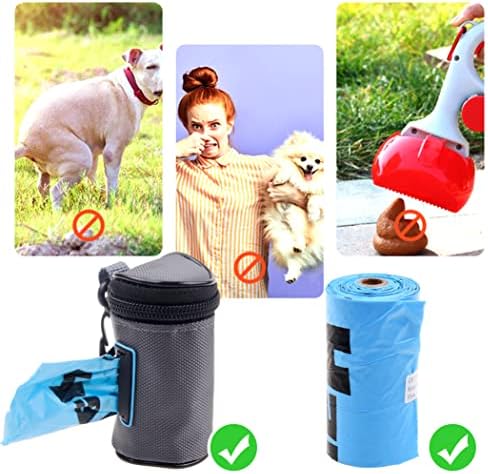 Kare & Kind Pet Waste Bag Dispenser with Dog Poop Holder- Clip On Zippered Poop Bag Holder - Also Includes Pet Waste Bags, Carabiner- Attaches to Leash, Belt, Harness,Collar, Stroller, Backpack