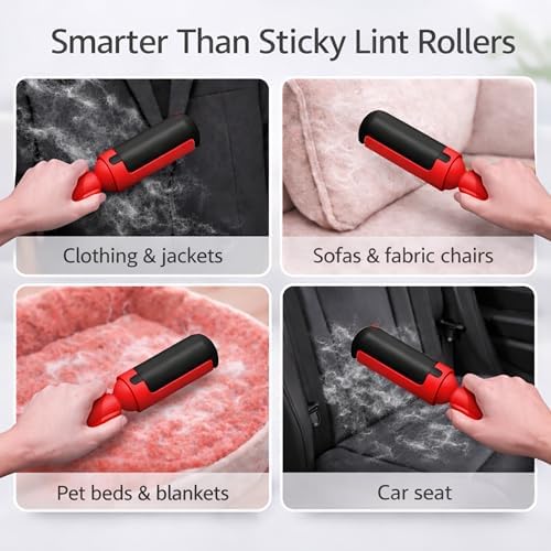 Pet Hair Remover Roller- Pet Hair Removal Tool with Strong Grip for Effortless Cleaning- Pet Hair Roller Lifts Fur from Clothes, Furniture & Car- Keep Your Home Fur-Free with Easy Cat Hair Lint Roller