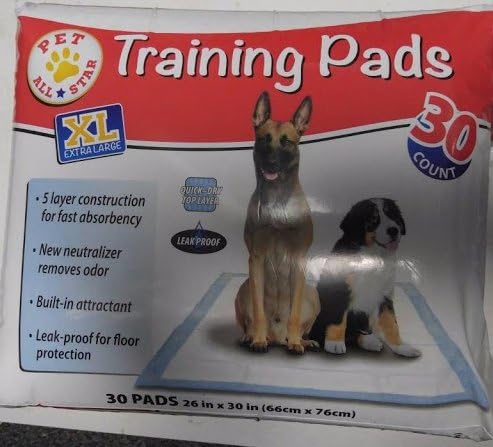 Training Pads Extra Large Puppy Pad 26 inch x 30 inch 30 count