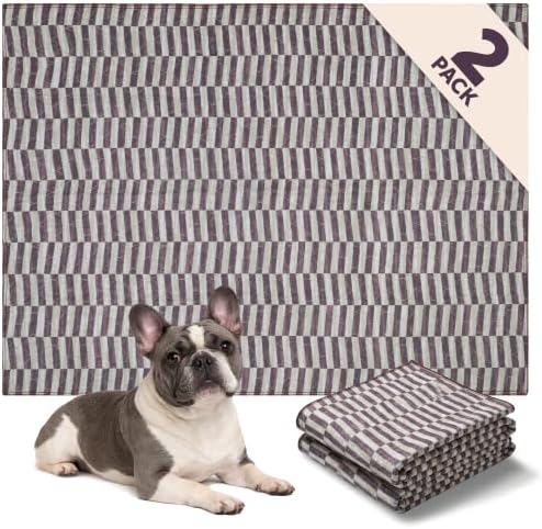 Lovewag Reusable Washable Dog Pee Pads, Mahogany Weave 36x48, 2 Pack